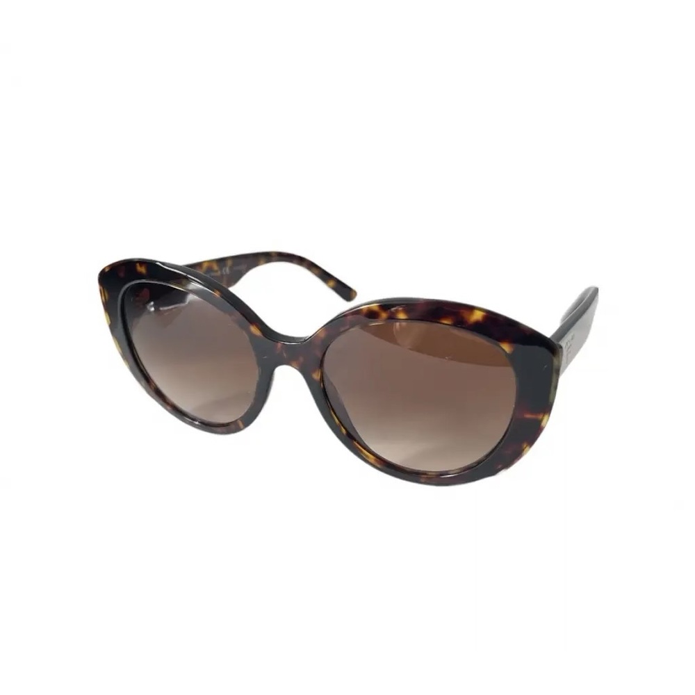 New Prada Oval Sunglasses w/ Case - Tortoise/Brown/Gradient (PR-01YS, 2AU6S1)